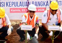 Bupati Belitung Resmikan Groundbreaking Kampung Nelayan Merah Putih di Desa Sungai Padang