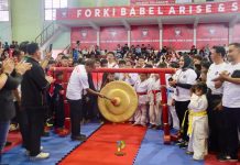 Buka Kejurda FORKI Babel Series 1, Bupati, Djoni Tekankan Pentingnya Pengendalian Diri
